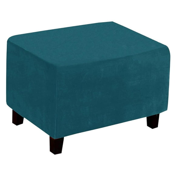 Rectangular Footrest Removable ive Cover Furniture Series Decoration Flexible Extendable Easy to Store - Deep Green