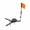 Black/1PCS, variant on KWHOME Ice Fishing Tip-Up, Portable Foldable Ice Fishing Tip-Up Flag with Orange Pole Flags, Angler Tackle Accessory, Winter Outdoor Ice Fishing Equipment Gears,Black/2PCS