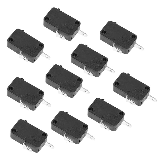 TAILTOSS 10Pcs Rice Cooker Replacement Parts Abs Black Micro Limit Switch for Electrical Maintenance