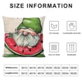 thumbnail image 5 of Creowell  Summer Pillow Covers  Watermelon Gnome Decorative Throw Pillow Case Summer Watercolor Melon Fruit Cushion Case for Farmhouse Home Sofa Home Couch Office Decoration, 5 of 5
