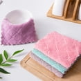thumbnail image 2 of 10 paños de limpieza de doble capa, muy absorbentes, para el hogar, para utensilios de cocina y platos (colores variados)., 2 of 7