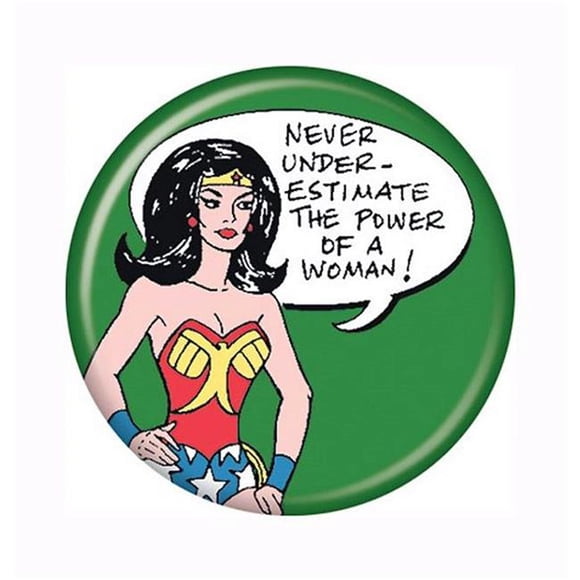 Wonder Woman Wonder Woman buttonwwundrstmte Bouton Jamais sous-Estimer