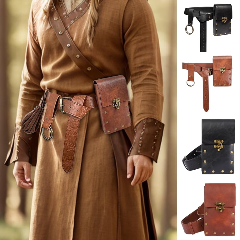Xinwanna Unisex Retro Belt Bag Steampunk Renaissance Belt  display picture 2