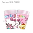 thumbnail image 4 of Hello Kitty-vajilla desechable de dibujos animados para niños, vasos, platos, servilletas, globos para fiesta de cumpleaños, Baby Shower, suministros de regalo, 4 of 4