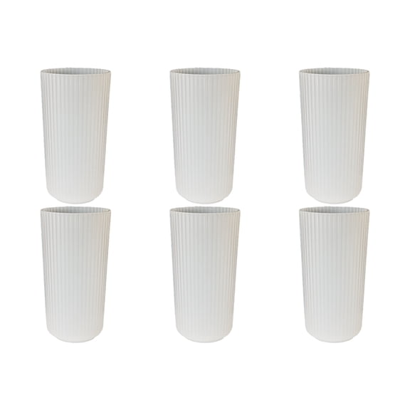 Mesa PP Drinking Glass - White - 22 oz - Set of 6