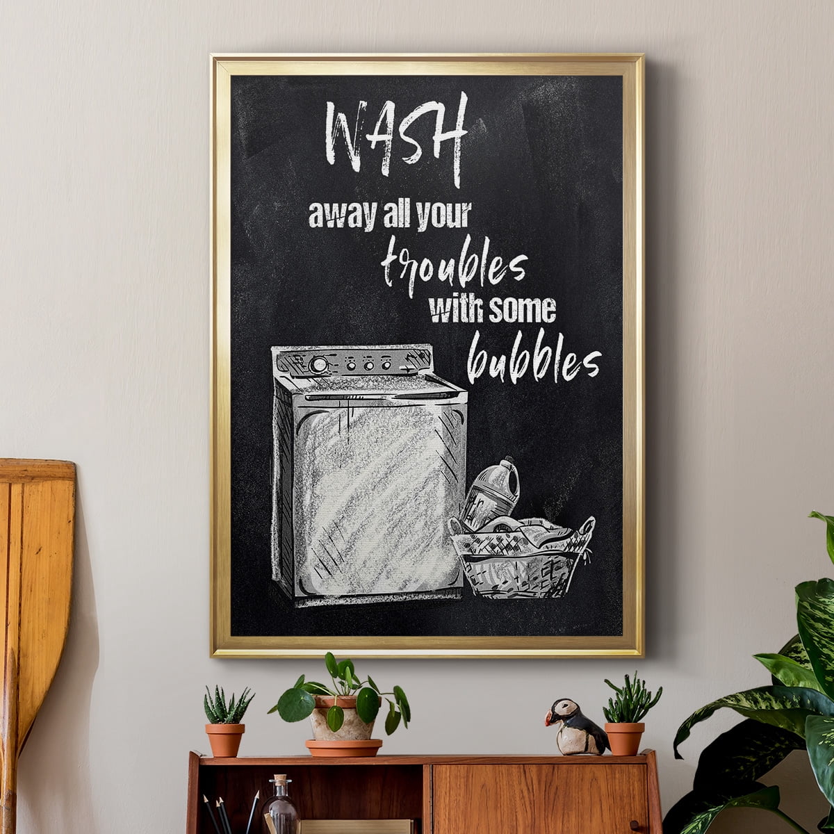 Wash Away Your Troubles Premium Framed Print - Ready to Hang