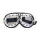 thumbnail image 1 of Casco militar de la Segunda Guerra Mundial, estilo piloto de la RAF, para motocicleta, motocross, todoterreno, scooter, crucero, chopper, gafas de sol UV (marrón oscuro), 1 of 7