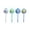 C, variant on 4pc campus Starting Season Student Stationery Plushes Ball Gel Pen, Gel Pen Black 0.5mm Student Writing Pen, Stationery Supplies Ink 4ml Decompression Decoration