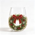 thumbnail image 2 of SLYNSHome Christmas Stemless Wine Glasses, Festive Holiday Tumbler Cups for Xmas Parties and Home Decor, 15oz Glassware Gift Set, 2 of 7