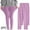 Purple_1, variant on Swuxness Girls 2PC Leggings Long Pants Thin High Stretch Gentle Daily Matching Outfit