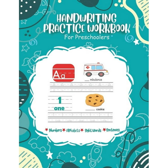 Handwriting Practice Workbook For Preschoolers, (Paperback)
