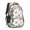 Dinosaur and Floral, variant on Dinosaur and Floral Off White Pattern Cute School Backpack Bag with Padded Back and Adjustable Shoulder Straps 16.9 X 12.6 X 5.9 Inches