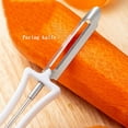 thumbnail image 4 of Gnmfd Stainless Steel Fruit Vegetable Peeler Planer, Ergonomic Handheld Kitchen Peeler for Carrot Potato Melon Fruits, Precision Even Peeling, Time-Saving Food Preparation Tool, 4 of 4