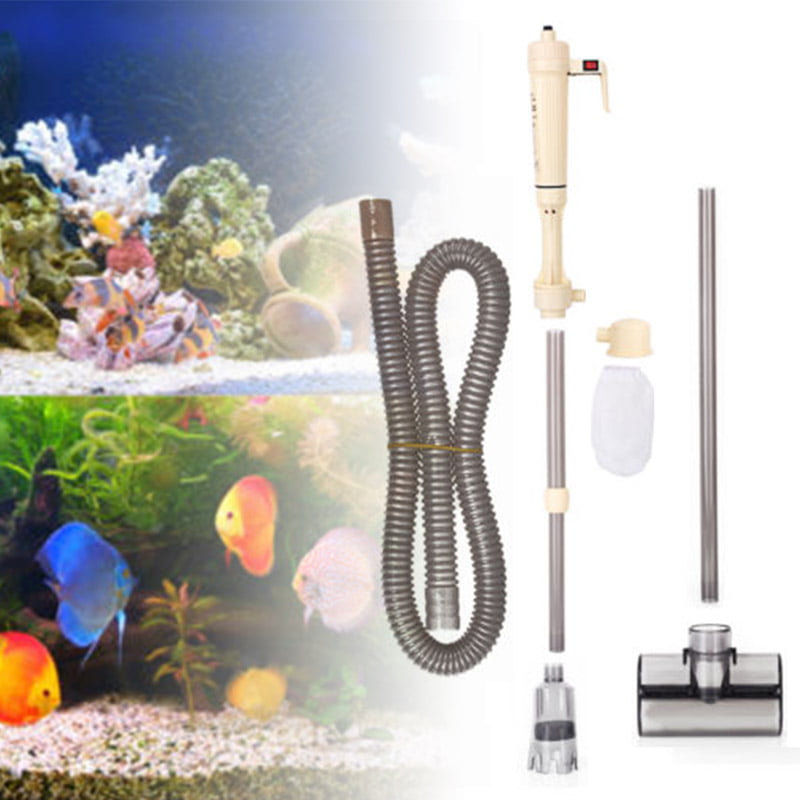 TERA PUMP Genuine Nano Aquarium Cleaner Fish Tank Gravel Sand Cleaner for Small Aquariums Under 10 Gallons BPA-Free TRFTCLN-S 