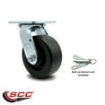 thumbnail image 2 of 5 Inch Polyolefin Swivel Caster with Ball Bearing and Swivel Lock Service Caster, 2 of 2