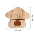 thumbnail image 3 of Rabbit Hay Rack Wooden Hay Container Bunny Cage Hay Rack Hanging Wood Hay Holder, 3 of 8