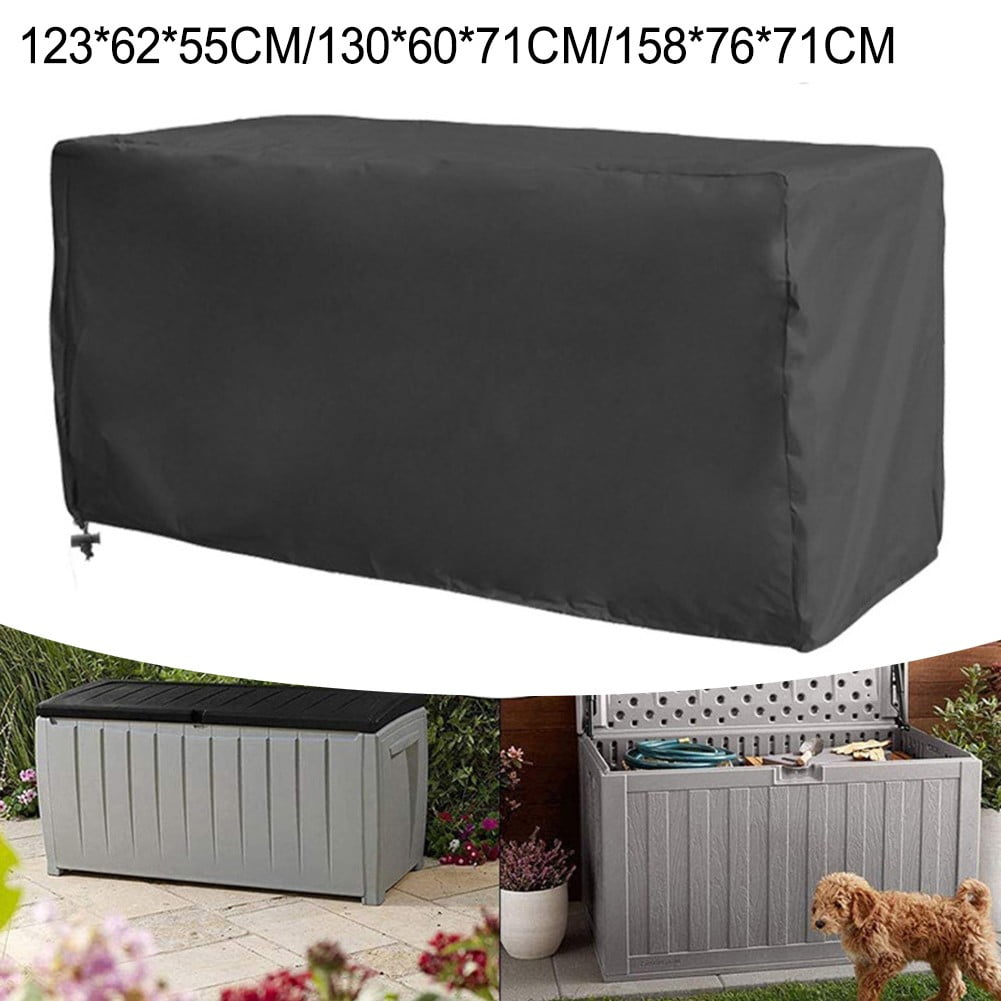 Ana Outdoor Patio Garden Furniture Waterproof Covers 210D Oxford Fabric Anti-UV Dust Proof Furniture Covers Large Deck Box CoverHome Decor