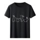 thumbnail image 3 of Tops de Cuello Alto para las Mujeres Amante Impreso Camiseta Cuello Redondo Manga Corta, Poliéster Spandex, 3 of 7