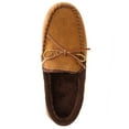 thumbnail image 2 of Heat Edge Men's Suede Moccasin Memory Foam Moccasin Slipper Shoe, 2 of 5
