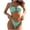 Green, variant on WREESH Womens Two Piece Swimsuit Push Up Bikini Sets High Cut Bikini New Swimsuit Printed Bikini Swimsuit Beach Bathing Suit Green