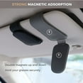thumbnail image 3 of Magnetic Leather Sunglass Holder, Eyeglass Hanger Clip for Car Sun Visor, Suitable for Different Size Eyeglasses, 3 of 5