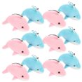 thumbnail image 2 of 12 piezas colgantes de la cadena de llaves de llave llaves de felpa de peluche decorativo accesorio de delfín relleno, 2 of 6