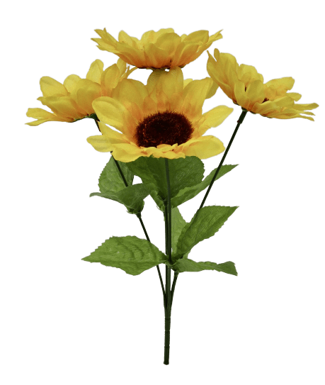 NEW Artificial Flowers/Plants F0136 Sunflower Spray 64cm Yellow