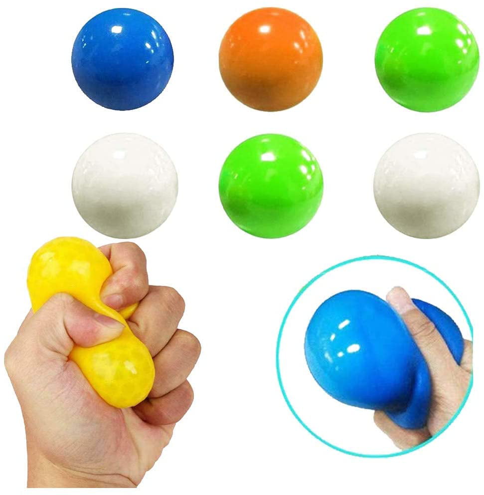Luminous Sticky Balls Fluorescent Sticky Ceiling Wall Ball Stress Relief Toy HOT 