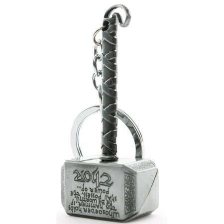 Boating Keychains - Superheroes Marvel Comics Thor's Hammer Keychain for Autos, Home or Boat with Gift Box