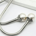 thumbnail image 4 of 2PCS Curtain Holdbacks, Curtain Tieback Hooks with Pearl Ball for Drapes, Metal Decorative Drapery Curtain Holdback Holder Wall Window Treatment Holdback for Home Office, 4 of 8