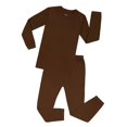 thumbnail image 1 of Elowel Garçons Brun Solide 2 Pièces Pyjama Ensemble 100% Coton Taille 12 M -12 Ans, 1 of 36