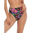 thumbnail image 3 of RELLECIGA Women's High Cut High Waisted Bikini Bottom, 3 of 7