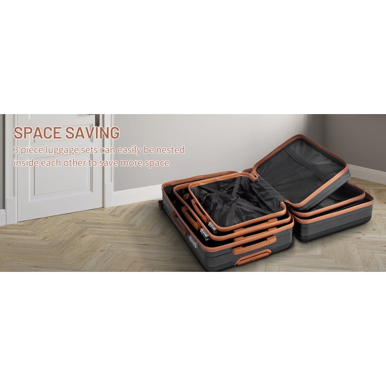 Zimtown Luggage 5 Piece Sets ABS Hardside Luggage Suitcase Set