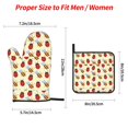 thumbnail image 2 of Cauagu Ladybug And Bee Print Oven Mitts and Pot Holders 4 pcs Set,Extra Thicken Long Kitchen Oven Glove Potholders BBQ Gloves-Oven Mitts and Pot Holders(11 Inch), 2 of 6