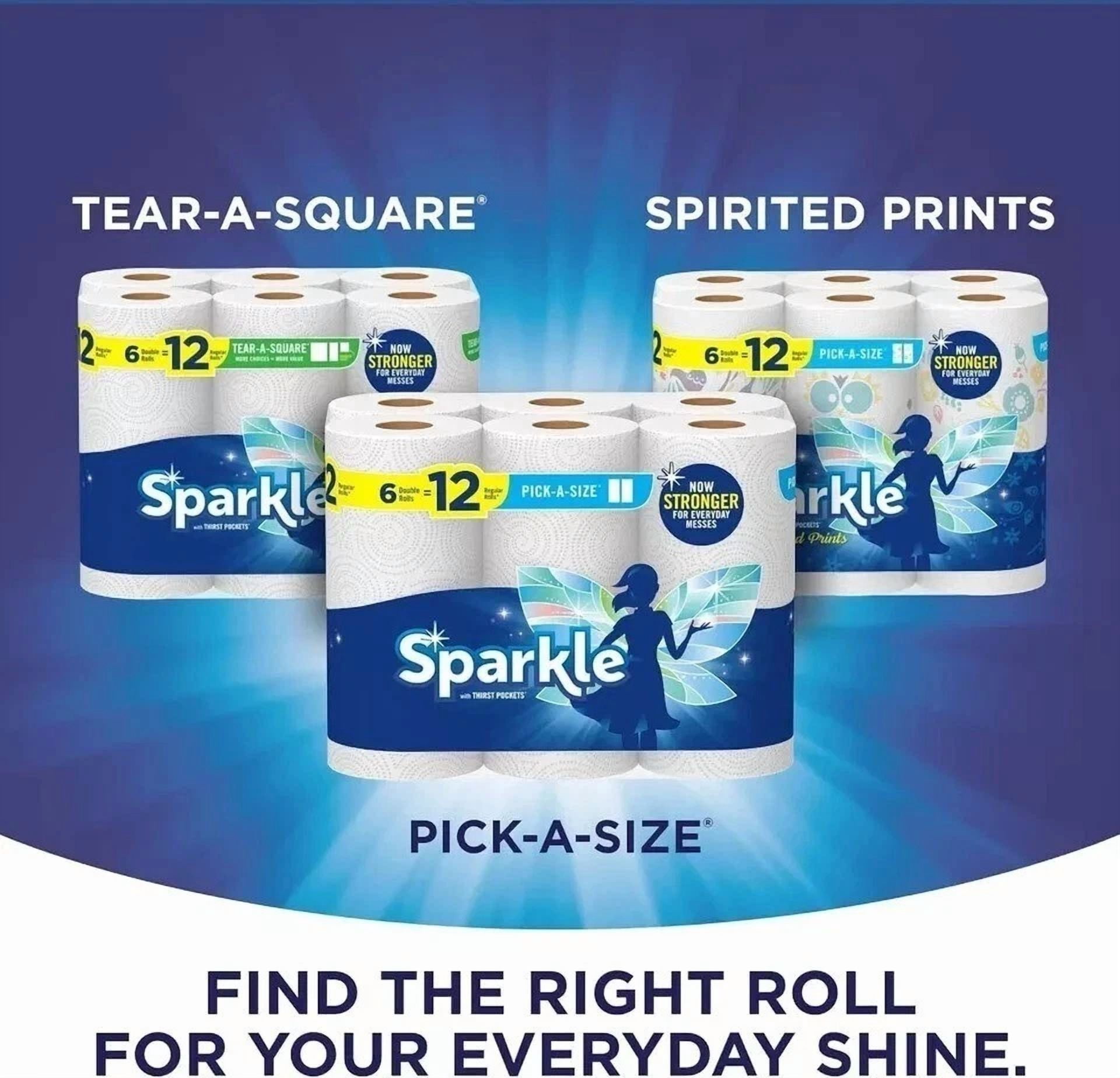 CIRCLE- Kitchen Household Clean-Up Paper Towels Bulk 6 Double Rolls = 12 Regular Rolls