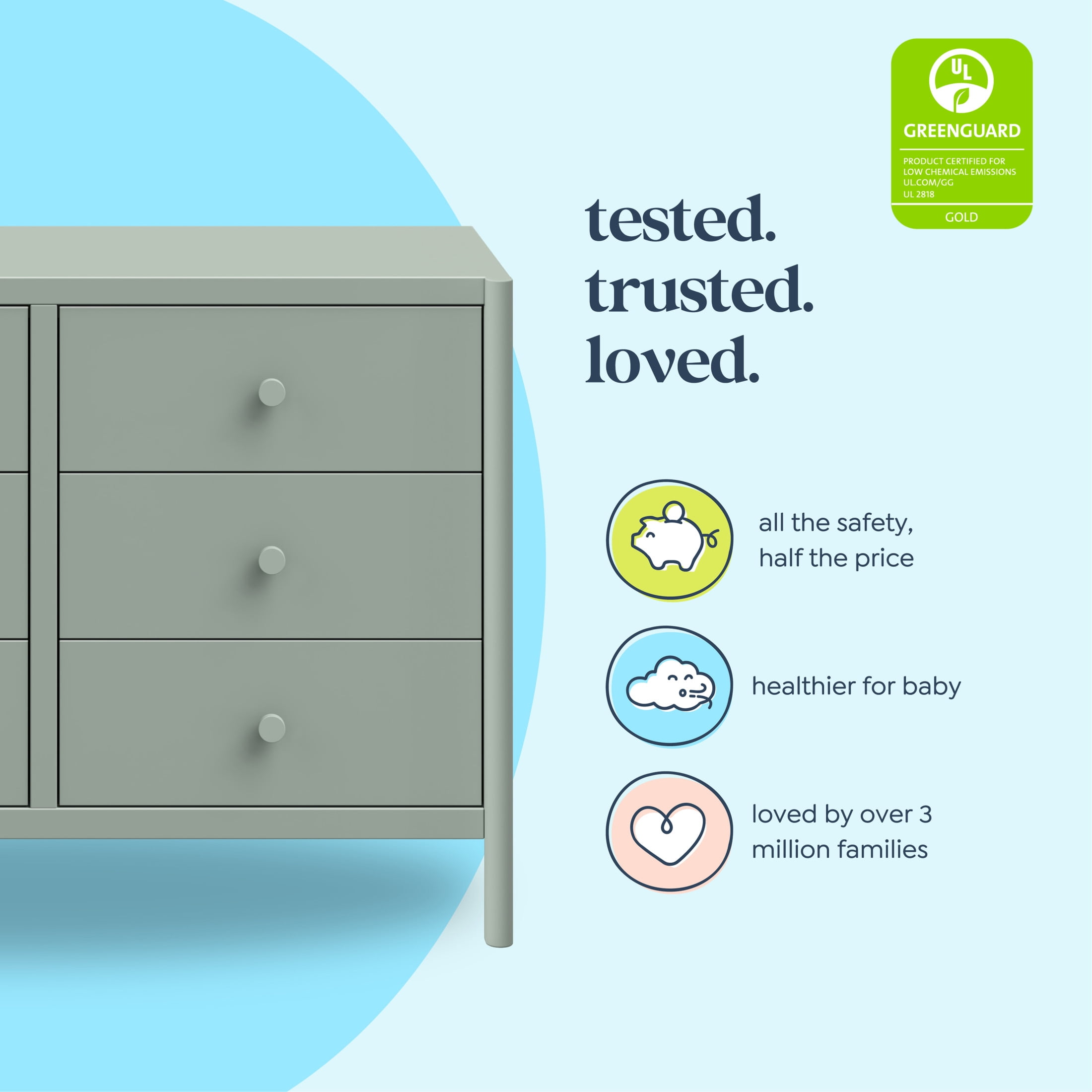 daVinci Birdie 6-Drawer Dresser