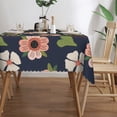 thumbnail image 3 of YFYANG Rectangular Polyester Table Cloth Decorative Floral Patterns Table Cover for Indoor Outdoor Kitchen Restaurant Table Decoration Tablecloths，54" X 72", 3 of 9