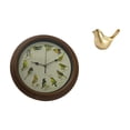 thumbnail image 1 of Elegante reloj de pared con pájaros cantores y estatua de pájaros dorados para comedor, oficina, sala de estar o decoración de inauguración de casa., 1 of 7