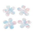 thumbnail image 4 of EHJRE 4 Pack Resin Flower Charm Button Jewelry Key Case Decor, 4 of 9
