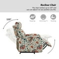 thumbnail image 4 of Electric Power Lift Recliner Set of 2 Automatic Fabric Extra Seat Sofa Chairs Recliners for Elderly Bedroom Living Room White, 4 of 7