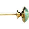 thumbnail image 3 of Perilla Home Set of 6 Bologna Knobs Decorative Chrome Knobs for Room Kitchen Cabinet Hardware Cupboard Door Knobs Dresser Wardrobe and Drawer Pulls (Sea Green), 3 of 8