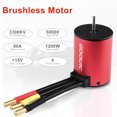 thumbnail image 2 of GoolRC 3660 3300KV Motor sin escobillas 60A, 2 of 8