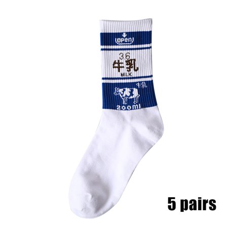 

5 Pairs Women s Funny Novelty Casual Cotton Socks Vintage Casual Cotton Above Ankle Crew Socks Warm Dress Ankle Socks for Daily Wear