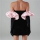 thumbnail image 5 of Moda mujer sólido manga larga Puff manga terciopelo vestido elegante fuera del hombro apretado vestido largo de fiesta Fridja  NMB2839, 5 of 8