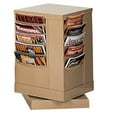 thumbnail image 2 of Durham 409-75 Steel 20 Contour Pocket Rotary Literature Rack, Tan, 2 of 3