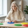 thumbnail image 7 of Multi-Textured Silicone Sensory Mats, Tactile Discs, Sensory Play Toy for Kids, Perfect for Sensory Integration, Classroom & Home Use, 7 of 7