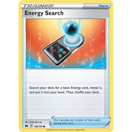 Pokemon Crown Zenith Common Energy Search #128