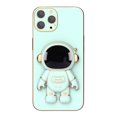 thumbnail image 2 of 3D Plating Astronaut Hidden Stand Case Cover Cute Astronaut Stand Phone Case para IPhone 12Pro TPU Cover, 2 of 3