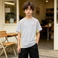 thumbnail image 5 of Muscularfit Raglan T Shirts for Boys Boys Athletic Shirts Quick-Dry Swim Shirt Active Fit Shirts Pull-On Graphic Tees Yellow Short Sleeve Crew Neck Second Grade Shirt,5-6 Years, 5 of 7