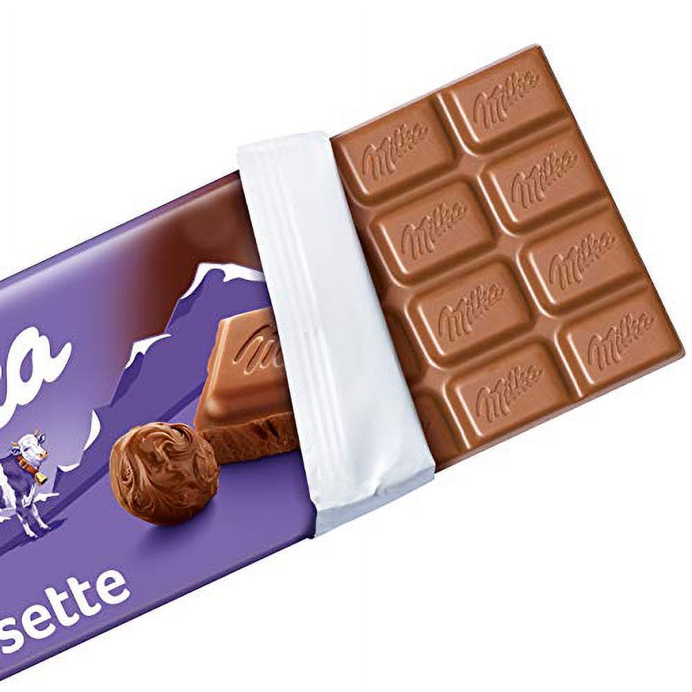 Milka Noisette Chocolate Bar, 3.5 Ounce (Pack of 21)